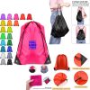 14" X 18" Polyester Drawstring Backpack