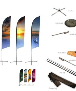 11ft Custom Feather Flag Double Sided