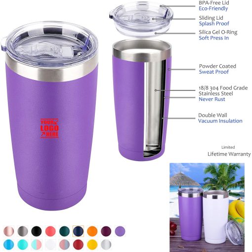 20 oz Tumbler Double Wall Vacuum Insulated Coffee Mug