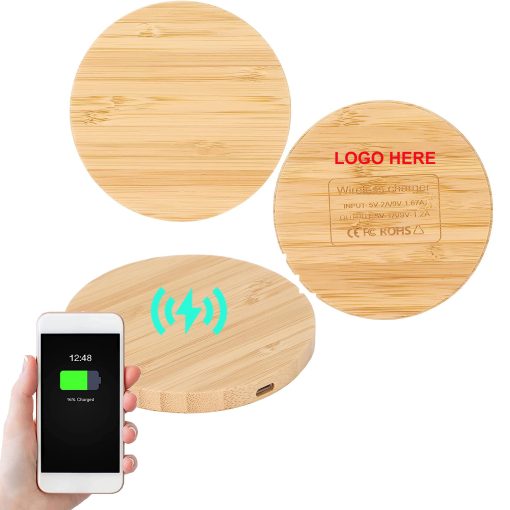 5WBambooWoodWirelessCharger