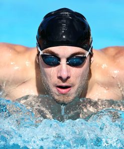 SiliconeSolidFlatSwimmingCaps